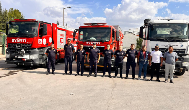 Eskişehir Büyükşehir Belediyesi Söke’deki yangın için harekete geçti