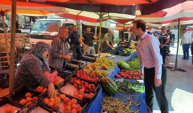 Seyitgazi Kaymakamından pazar ziyareti