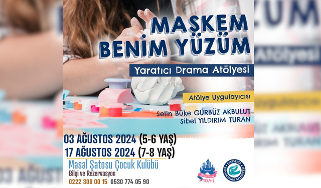 Eskişehir'de 'Maskem Benim Yüzüm' adlı yaratıcı drama atölyesi düzenlenecek