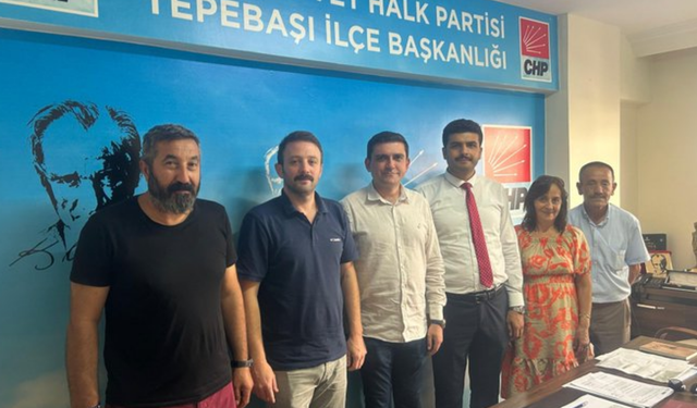 CHP Tepebaşı İlçe Başkanlığı’na hayırlı olsun ziyareti