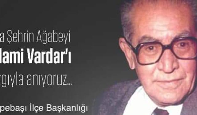 "Selami Vardar’ı 23.ölüm yıldönümünde saygıyla anıyoruz"