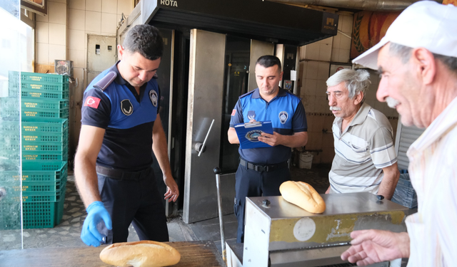 Sivrihisar zabıta ekiplerinden fırınlara denetim