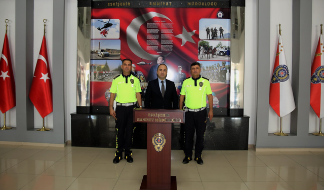 Trafik Polis Eğitim Merkezi Yetkililerinden İl Emniyet Müdürü Yılmaz'a ziyaret