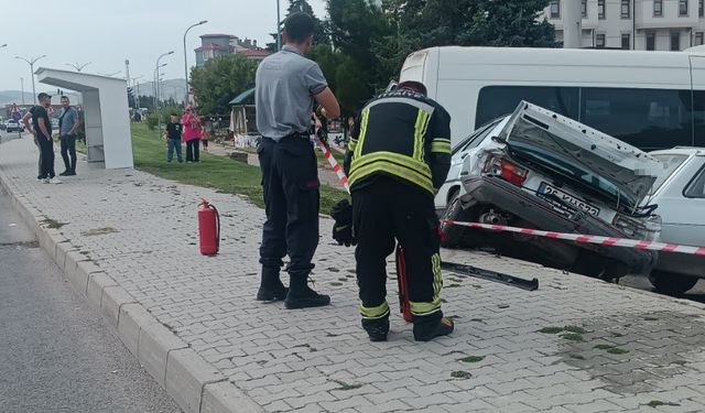 Kütahya'da trafik kazası: 1 kişi yaralandı