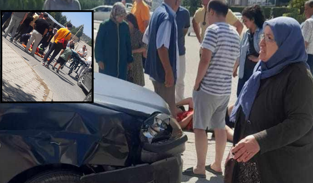 Eskişehir'de ehliyetsiz sürücü otomobile çarptı: 1 yaralı