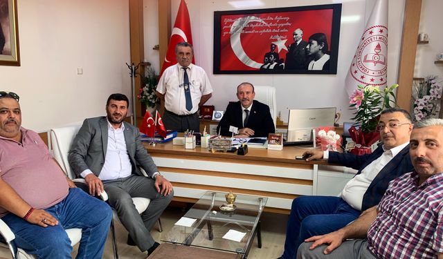 İbrahim Akar Sivrihisar İlçe Milli Eğitim Müdürünü ziyaret etti