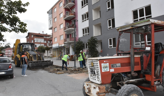 İnönü'de altyapı çalışmaları sürüyor