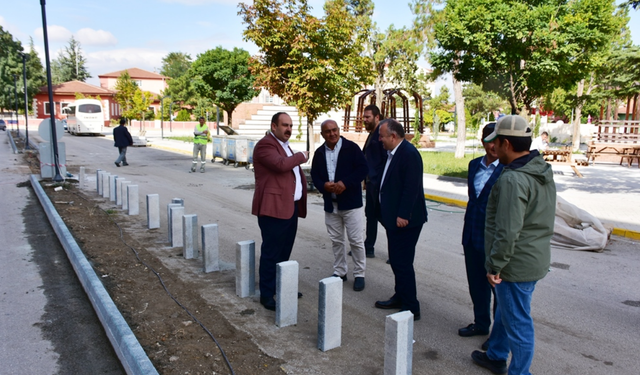 Başkan Hamamcı devam eden çalışmaları yerinde inceledi