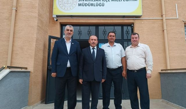 Sivrihisar İlçe Müftüsünden  İlçe Milli Eğitim Müdürüne ziyaret