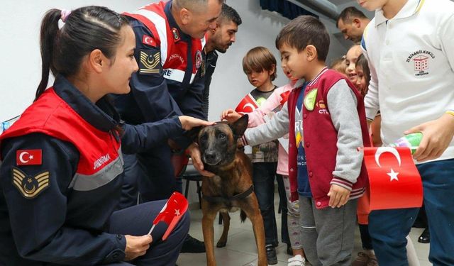 Eskişehir'de jandarma ekiplerinden "Hayvanları Koruma Günü" etkinliği