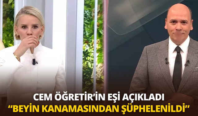 Canlı yayında burnu kanamıştı: Eşi sağlık durumunu açıkladı