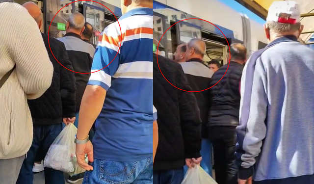 Eskişehir'de gergin anlar! Tramvay durağındaki kavga cep telefonu kamerasına yansıdı