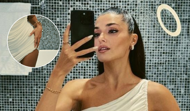 Hande Erçel'in ayna pozları büyüledi