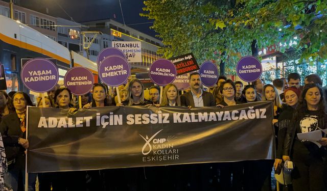 Eskişehir'de kadın ve çocuk cinayetlerine ‘dur’ demek için haykırdılar: "Artık yeter"