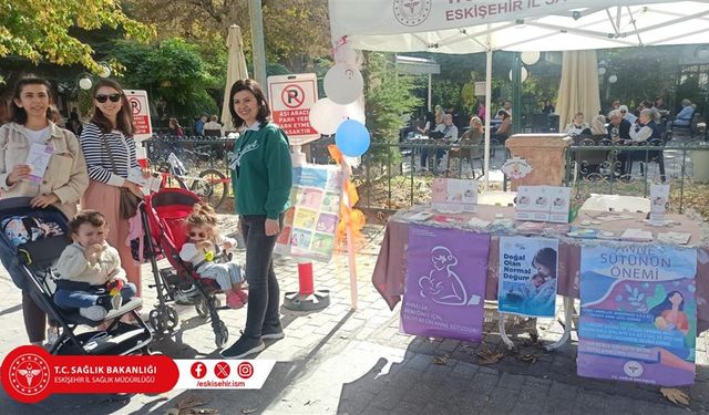 Eskişehir'de "Doğal Olan Normal Doğum" standı kuruldu