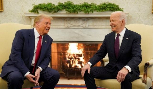 Donald Trump ile Joe Biden Beyaz Saray'da bir araya geldi