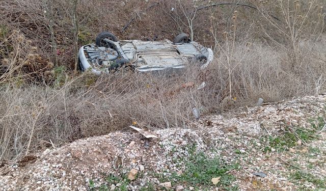 Kontrolünü kaybeden araç takla attı: 1 kişi yaralandı