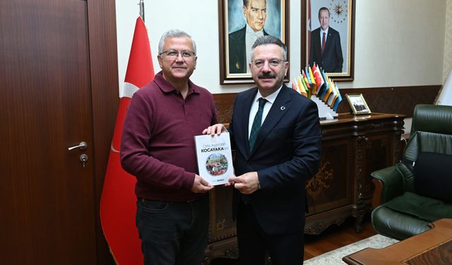 Polis Başmüfettişi Nail Duzcu, Vali Hüseyin Aksoy'la bir araya geldi