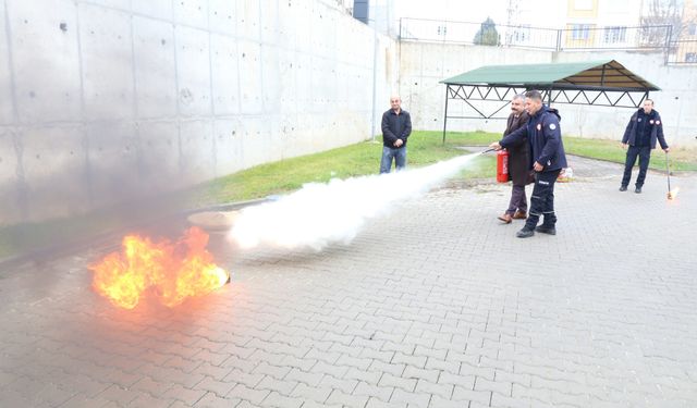 Eskişehir'de yangın acil durum eğitimi verildi