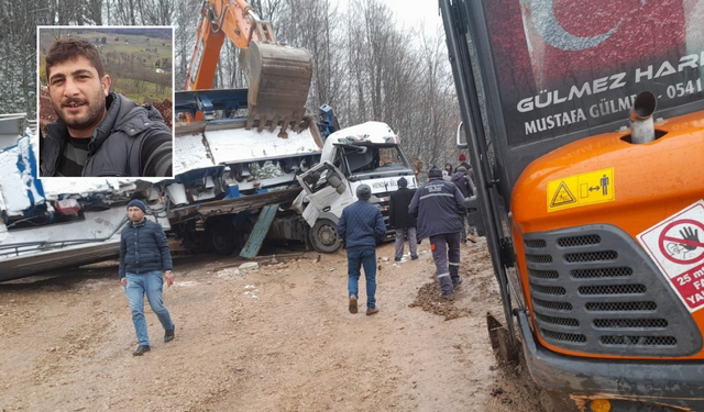 Taş kırma makinesinin altında kaldı! Belediye personeli feci şekilde can verdi