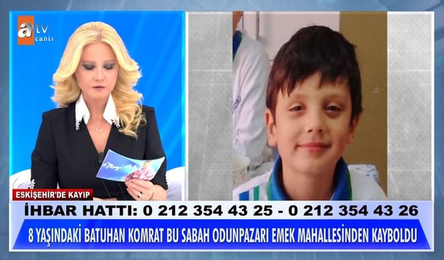 Müge Anlı müjdeyi verdi! Eskişehir'de kaybolan 8 yaşındaki çocuk bulundu