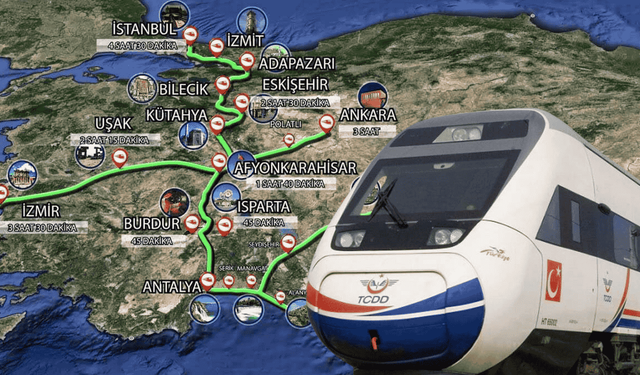 Yeni hızlı tren güzergahı için geri sayım başladı! Eskişehir dahil 11 şehri ilgilendiren proje