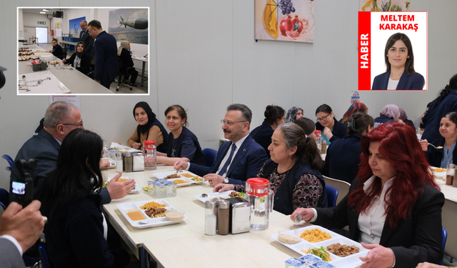 Vali Hüseyin Aksoy 1 Mayıs nedeniyle işçileri ziyaret etti