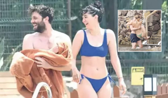 Ünlüler deniz sezonunu açtı: Romantik anlar kameralara yansıdı
