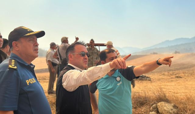 Eskişehir'in komşusundaki yangın bölgesinde inceleme yapıldı