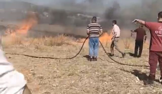 Komşuda çıkan yangın büyümeden söndürüldü