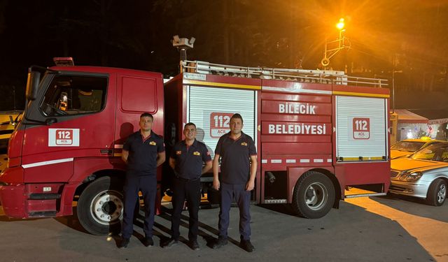 Komşuda yaşanan toprak kayması sonrası itfaiye tedbir aldı