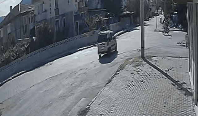 Komşuda can alan kaza güvenlik kamerasına yansıdı