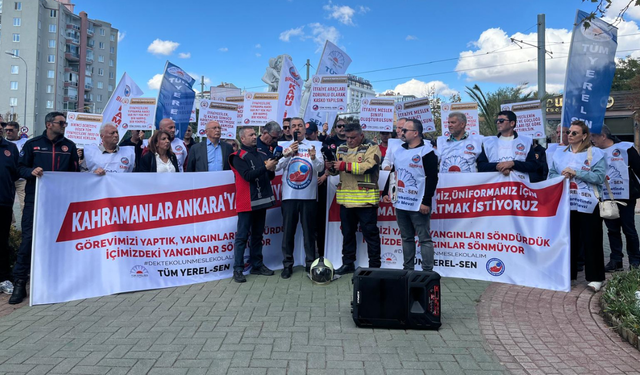 Eskişehir’de itfaiyeciler Seyitgazi’den TBMM’ye yürüyor: "Hakkımızı alacağız"