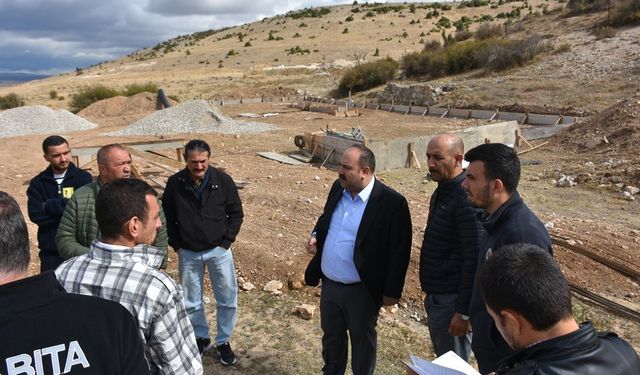 Başkan Hamamcı devam eden çalışmaları yerinde inceledi