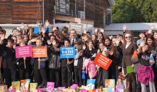 Başkan Ataç öğrencilerle Doğal Yaşam Merkezi'ni ziyaret etti