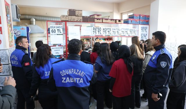 Odunpazarı'nda kurallara uymayan ve ruhsatsız okul kantinlerine cezai işlem uygulanacak