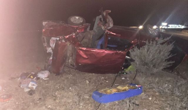 Komşuda takla aran aracın sürücüsü hayatını kaybetti