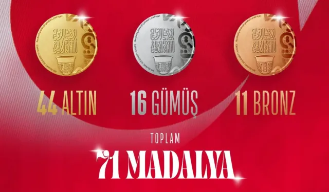 Türkiye İslami Dayanışma Oyunları'nda şimdiye kadar 71 madalya kazandı