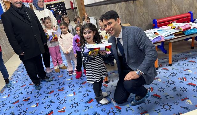 Beylikova'da hayalleri gerçeğe dönüşen miniklerin yüzü güldü