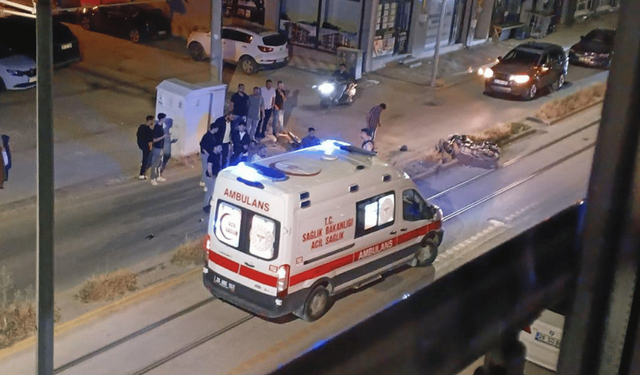 Eskişehir'de feci kaza: Motosiklet takla attı