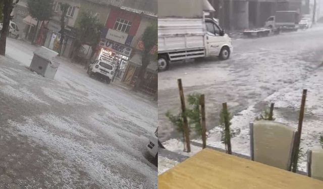 Eskişehir'de sel felaketi: Ekili alanlar ve çatılar zarar gördü