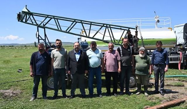 İnönü’de çiftçilere su desteği için yeni sondaj çalışması başlatıldı