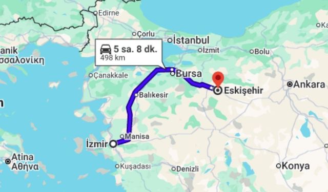 İzmir Eskişehir arası kaç kilometre? İzmir'den Eskişehir'e nasıl gidilir?