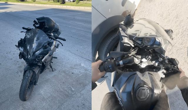 Eskişehir'de kazadan sonra motosikletini teslim aldı, 5 dakika sonra bir kaza daha yaptı