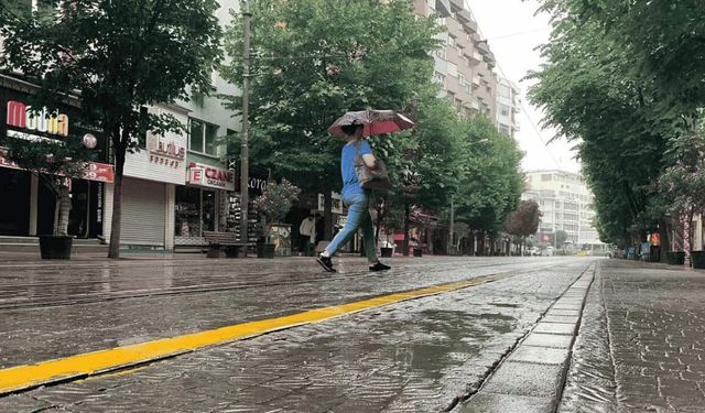 Eskişehir’de yağışlar etkili oldu! En fazla yağmur bu noktaya düştü