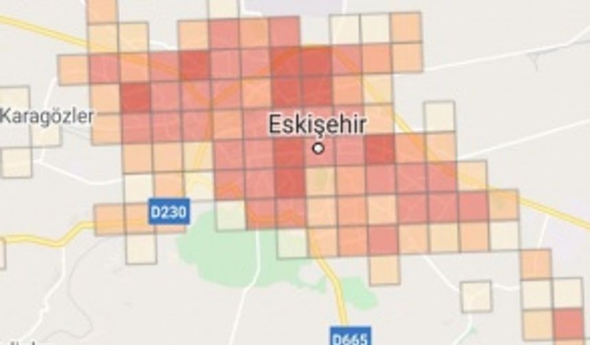 Eskişehir koronavirüs risk haritası güncellendi