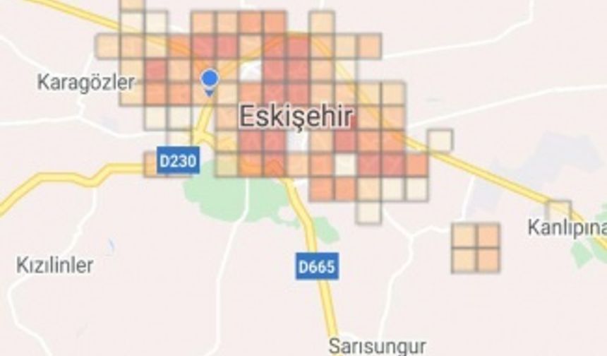 Eskişehir koronavirüs risk haritası güncellendi