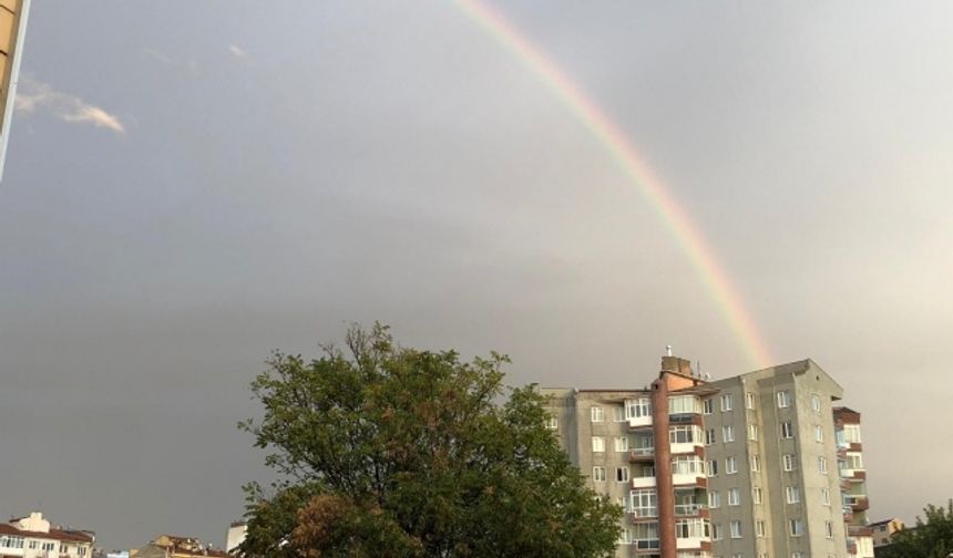 Eskişehir'de gökkuşağı güzelliği