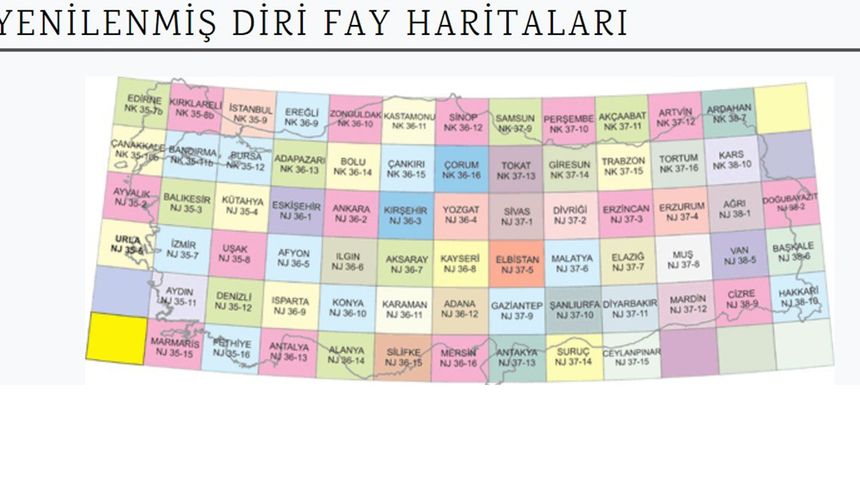 Afet sonrası yenilenmiş diri fay haritaları açıklandı