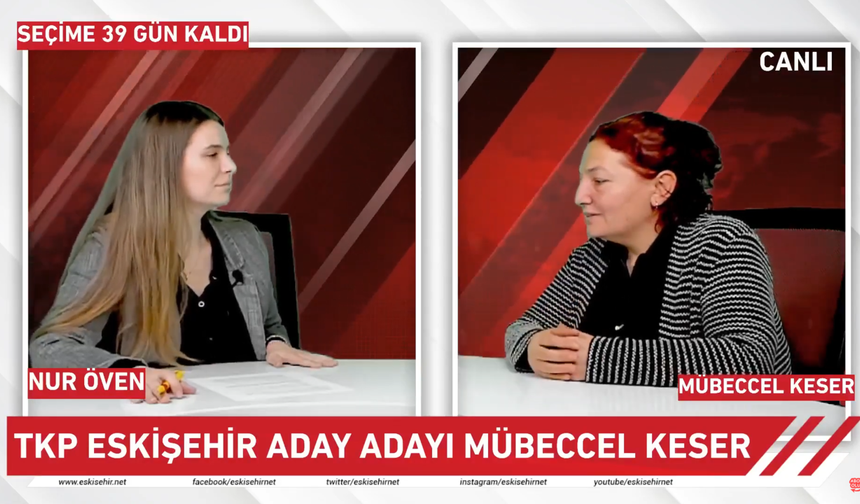 TKP Eskişehir Milletvekili Adayı Adayı Mübeccel Keser